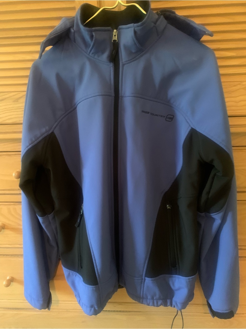 Free Country Black Jacket with Light Blue Accent